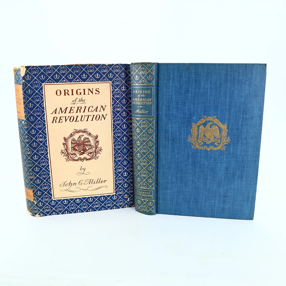 1943 Origins of the American Revolution John C. Miller Hardcover Book Front Cover with Book Cover