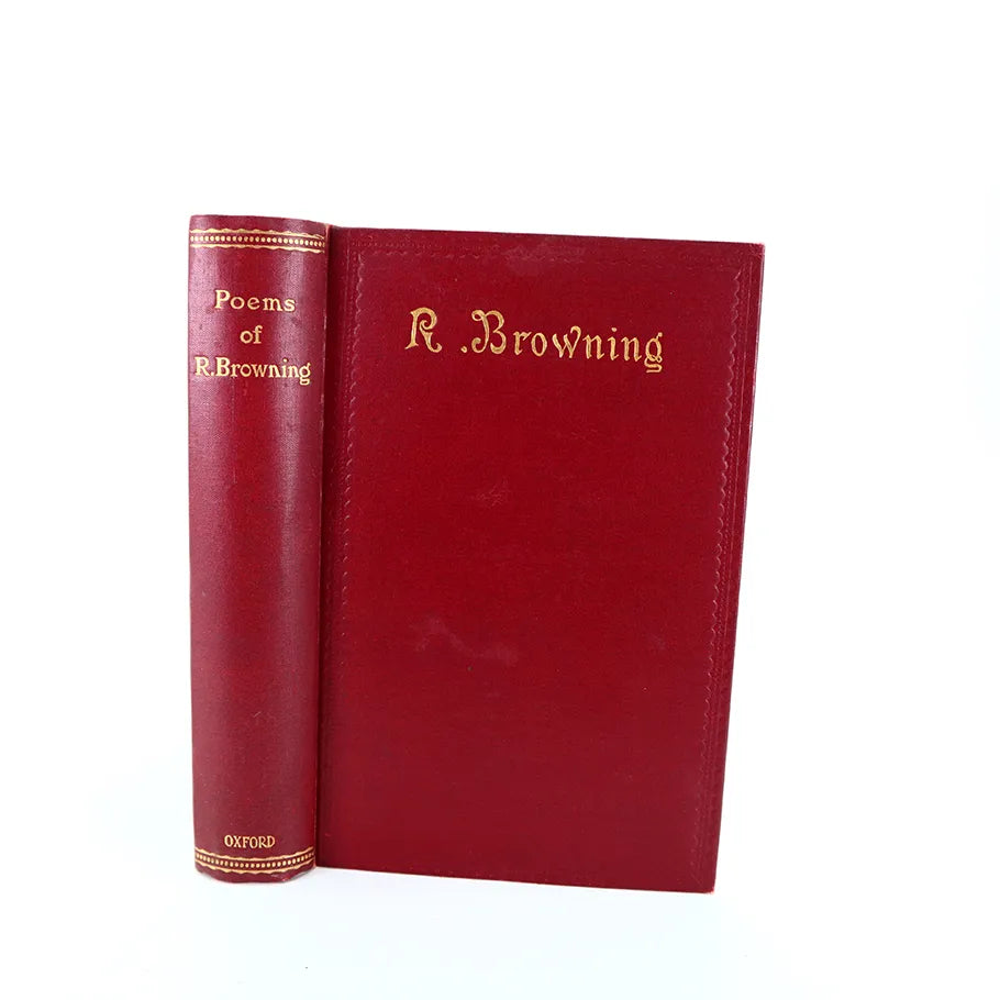 1911 Poems of Robert Browning Hard Cover Book Front