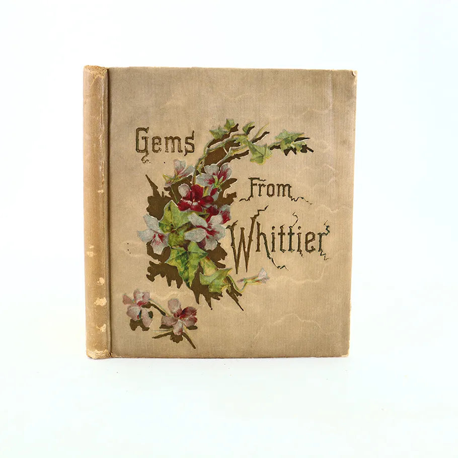 1904 Gems from Whittier DeWolfe Fiske & Co Hardcover Book Front View
