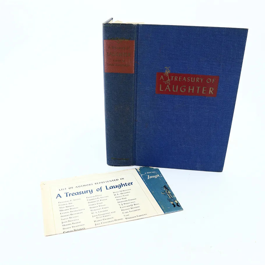 1946 A Treasury of Laughter Selected by Louis Untermeyer Hardcover Book Front