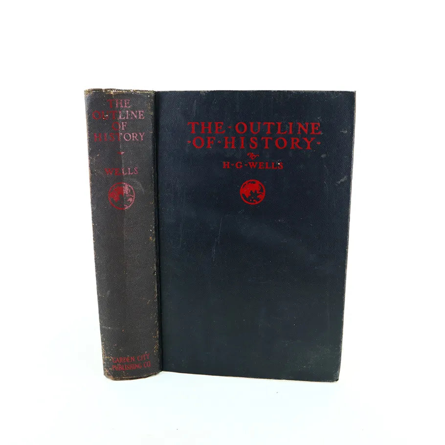 1929 The Outline of History H.G. Wells Hardcover Book Front Cover