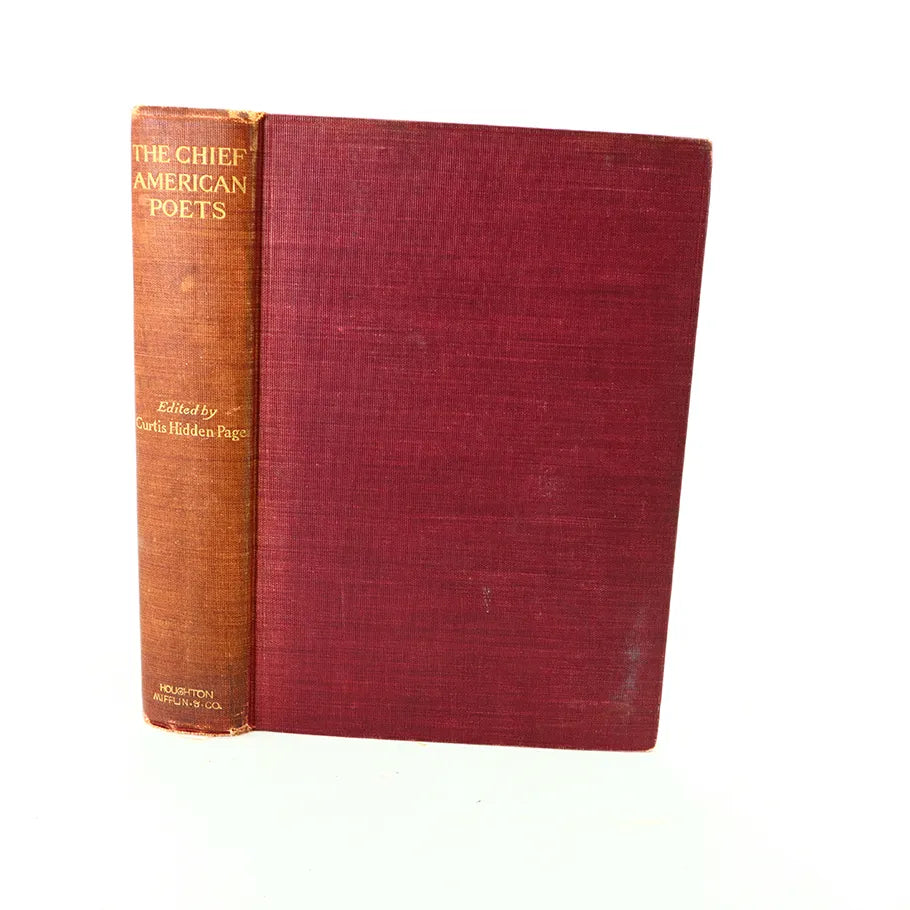1905 The Chief American Poets Reading Circle Edition Edited by Curtis Hidden Page Hardcover Book Front View