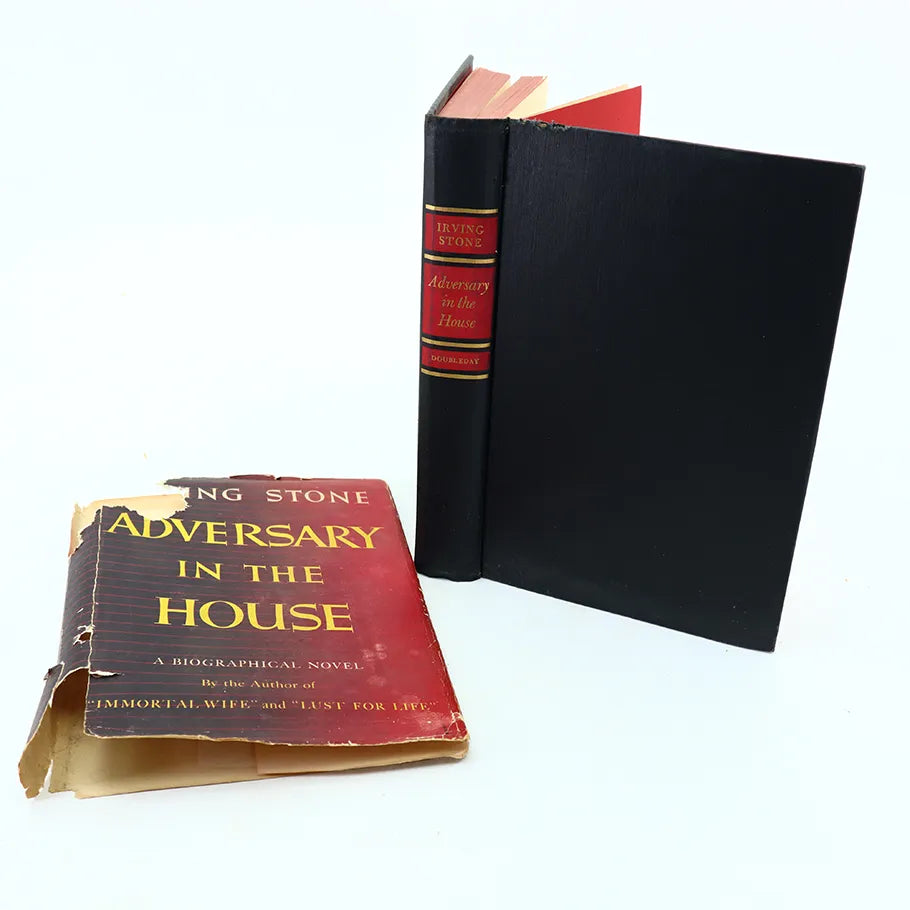 1947 Adversary inn the House Irving Stone Hardcover Book Front View of Book with Book Cover