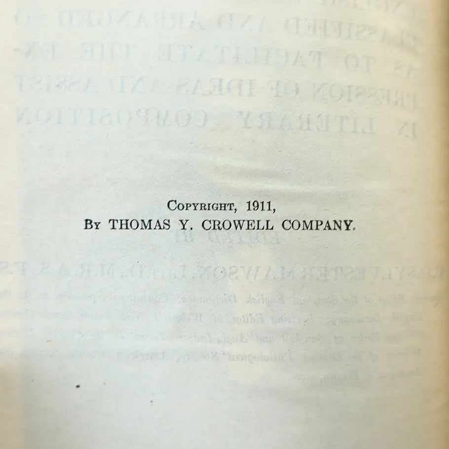 1911 Roget's Thesaurus of English Words and Phrases Revised by C.O.S. Mawson Hardcover Book Copyright