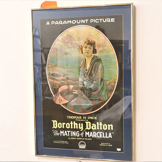 Vintage Paramount Picture Ad for Dorothy Dalton The Mating Of Marcella Full Size Professionally Framed