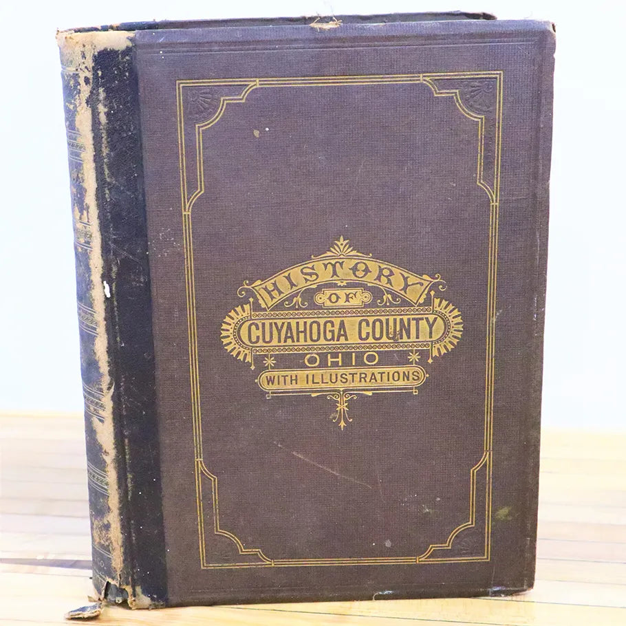 1879 History of Cuyahoga County Ohio Illustrated Hardcover Book Crisfield Johnson