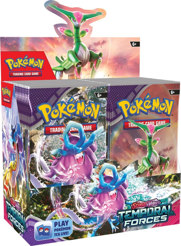 Pokemon Scarlet & Violet Temoral Forces Display Booster Box - Pre-Order Release 03/22/24