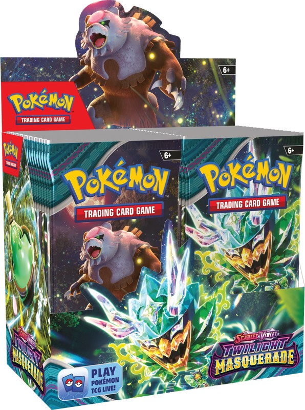 Pokemon Scarlet & Violet Twilight Masquerade Booster Box - Pre-Order Release 05/24/24 Pokemon Scarlet & Violet Twilight Masquerade Booster Box - Pre-Order Release 05/24/24