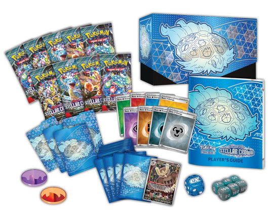 Pokemon TCG: Scarlet & Violet 7 - Stellar Crown ETB Elite Trainer Box - Pre-Order Release 09/13/24