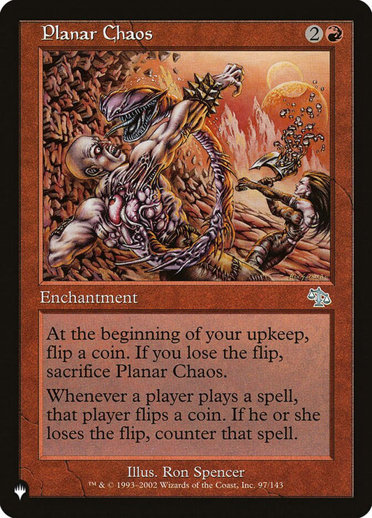 Planar Chaos (JUD-97) - The List (PLST)