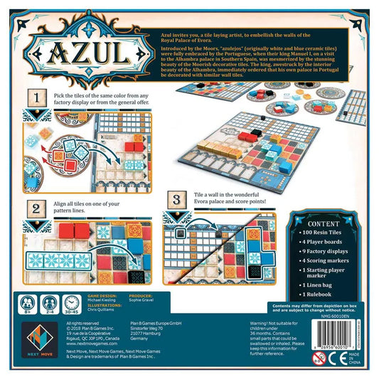 Azul The Strategy Tile Board Game Read Box Art