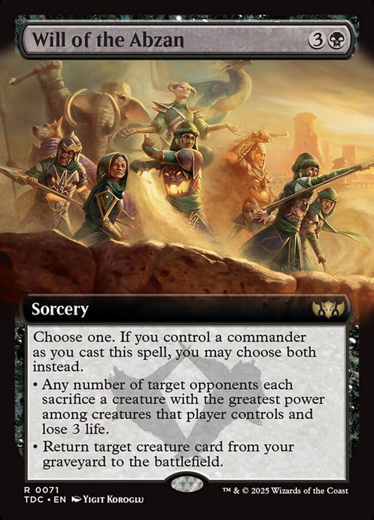 Will of the Abzan (71) - Tarkir: Dragonstorm Commander (TDC)