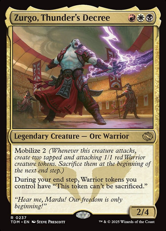 Zurgo, Thunder's Decree (237) - Tarkir: Dragonstorm (TDM)