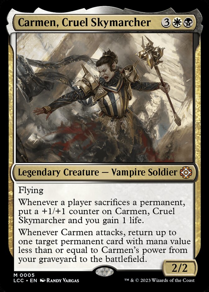 Carmen, Cruel Skymarcher (5) - The Lost Caverns of Ixalan Commander (LCC)