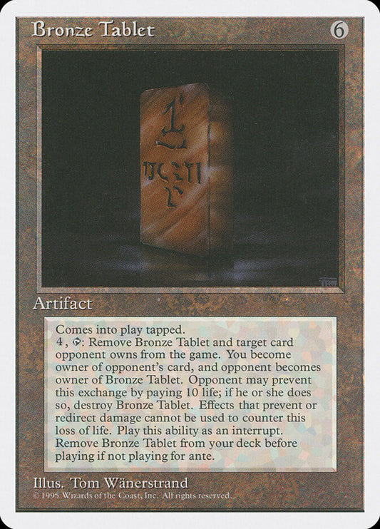 Bronze Tablet (303) - Fourth Edition (4ED)
