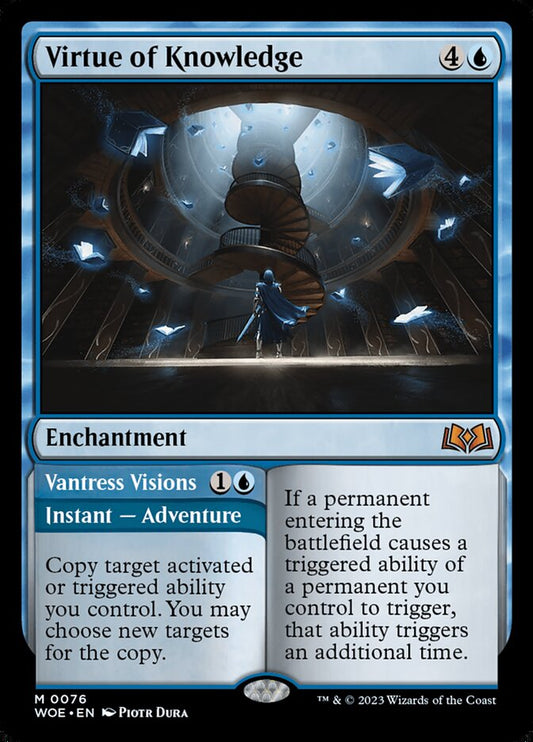 Virtue of Knowledge // Vantress Visions (76) - Wilds of Eldraine (WOE)