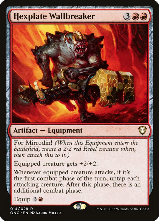 Hexplate Wallbreaker (14) - Phyrexia: All Will Be One Commander (ONC)
