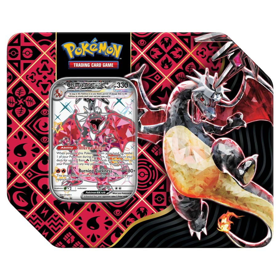 Pokemon Scarlet & Violet Paldean Fates Charizard Tin