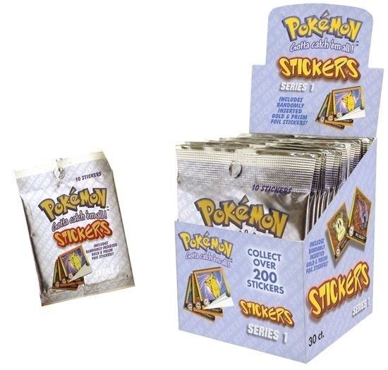 1999 Vintage Pokemon Series 1 Artbox Sticker Pack: Single Pack Per Purchase