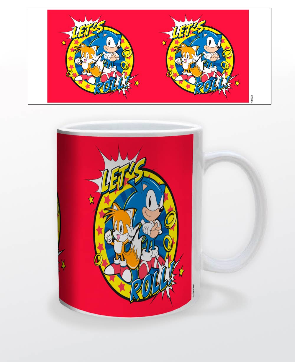 Sonic- Let's Roll 11oz Ceramic Mug Dishwasher and Microwave Safe