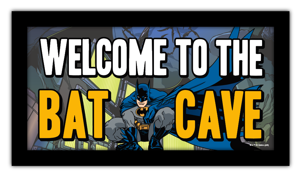 DC Comics Batman Welcome to the Batcave Gel Coat 10” x 18”