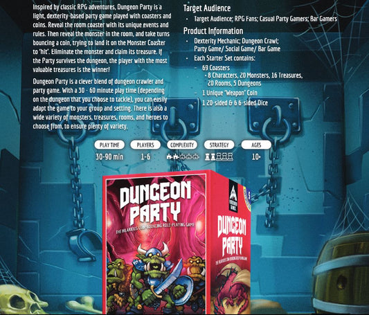 Dungeon Party Starter Pack: Dungeon Crawler Adventure Board Game