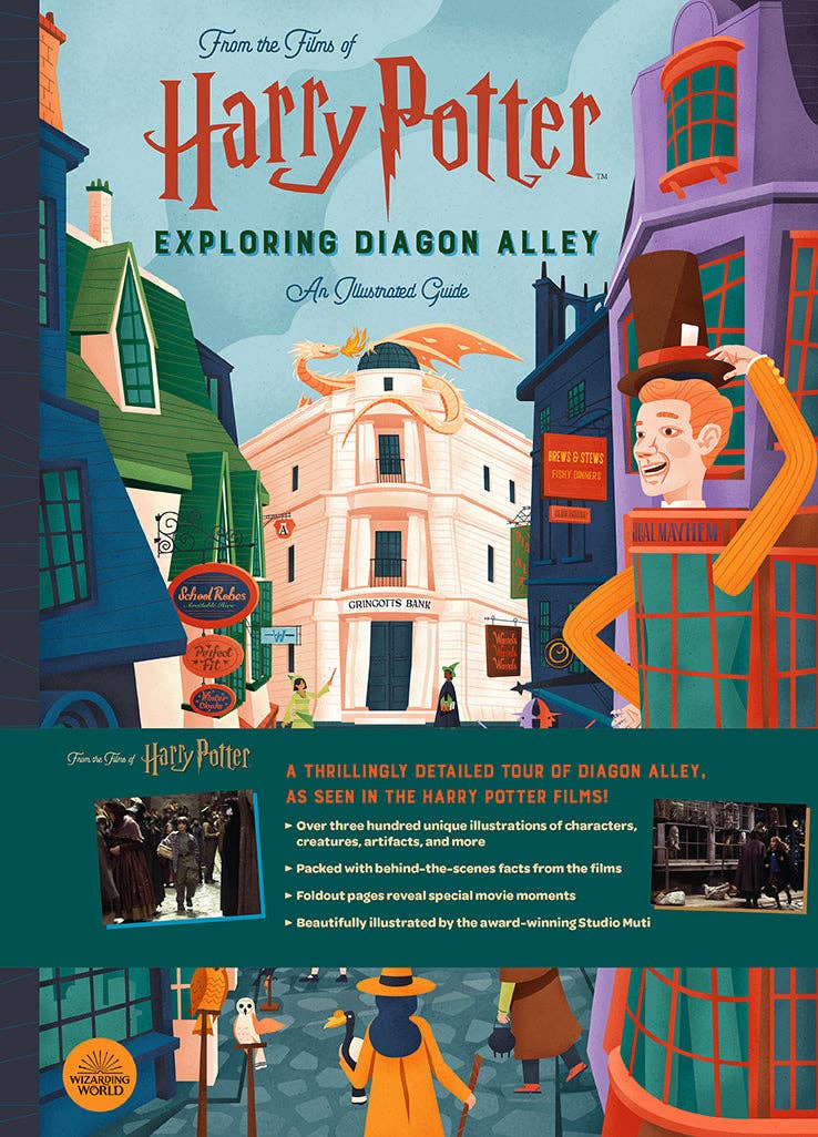 Warner Bros Harry Potter: Exploring Diagon Alley Illustrated Guide Art Book