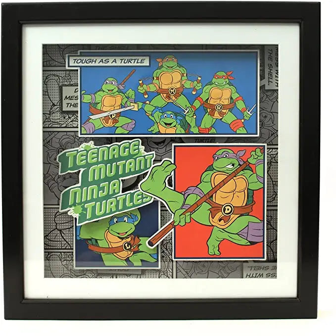 Teenage Mutant Ninja Turtles TMNT Shadow Box Wall Art: 14in x 14in
