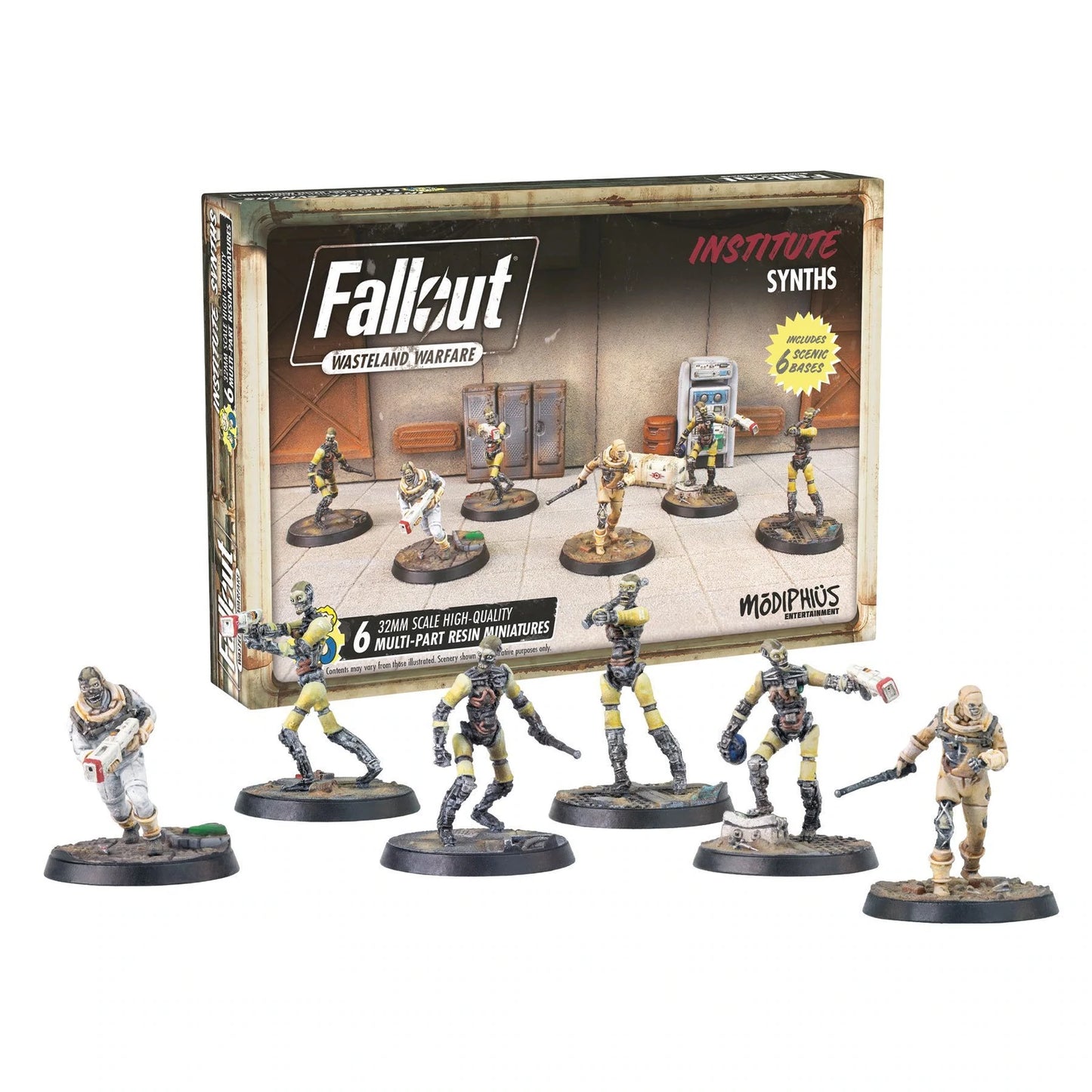 Fallout Wasteland Warfare: The Institute Synths: Roleplaying Resin Miniature Figures