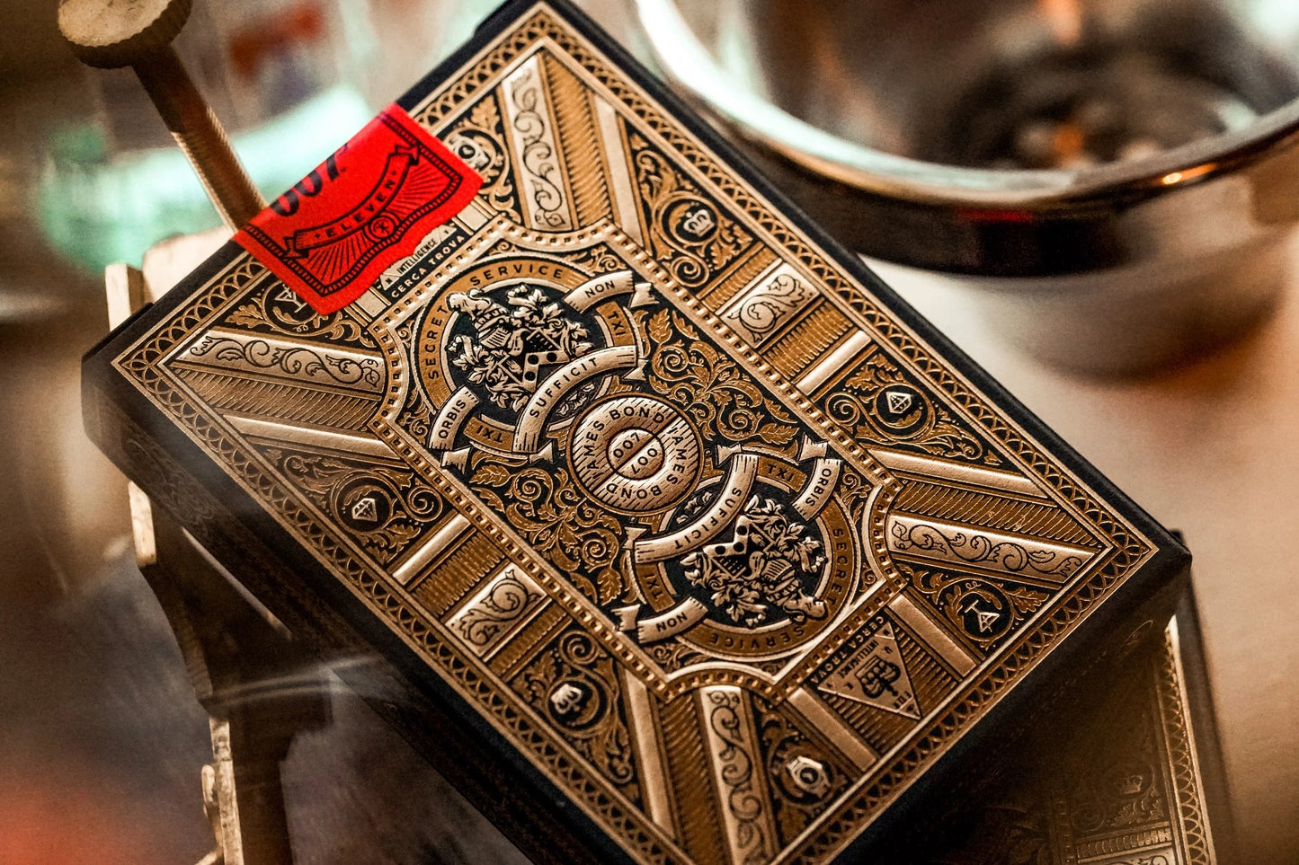 Bicycle Premium Playing Card Deck: Theory 11: James Bond 007 Gilded Embossed Cards