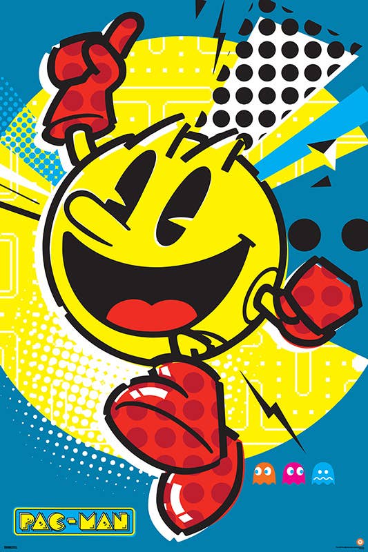 Pac-Man - Pop Jump Wall Decor Art Print Poster 24" x 36"