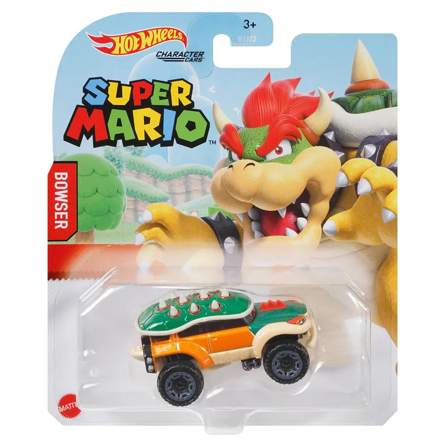 Hot Wheels Super Mario Character Cars: Bowser: 1:64 Scale: HDM87 In Blister 2021 Release