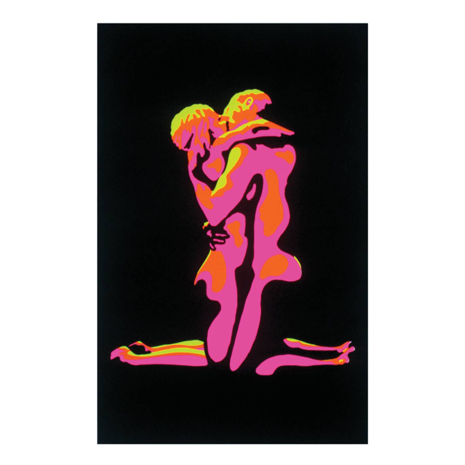 Backlight Flaming Love Wall Decor Art Print Poster 24" x 36"