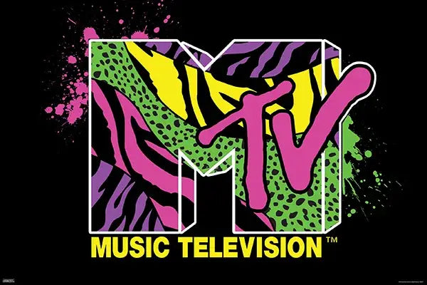 MTV- Logo Poster Wall Decor Art Print Poster 24" x 36"