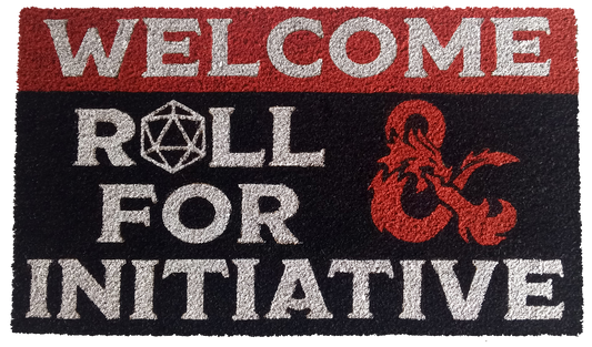 Dungeons and Dragons Welcome Mat Roll for Initiative 