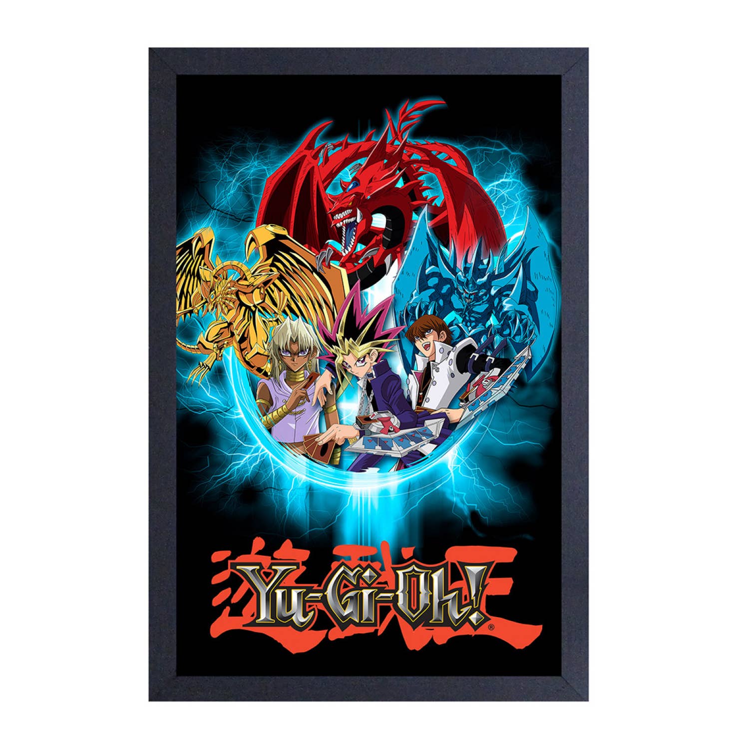 Yu-Gi-Oh S2 Group 11" x 17" Framed Print Wall Art 