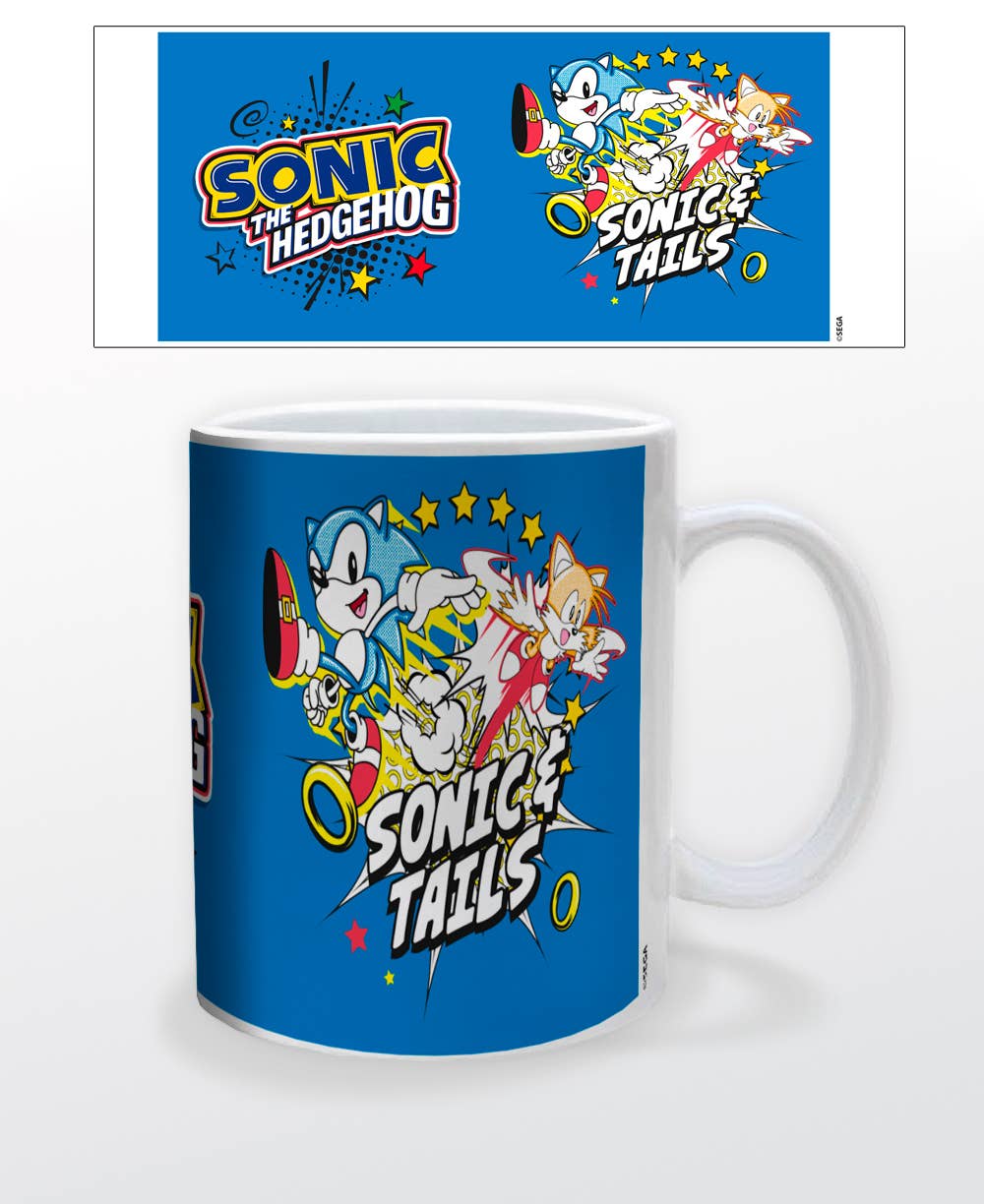 Sonic- Sonic and Tails 11oz Ceramic Mug with Giftbox