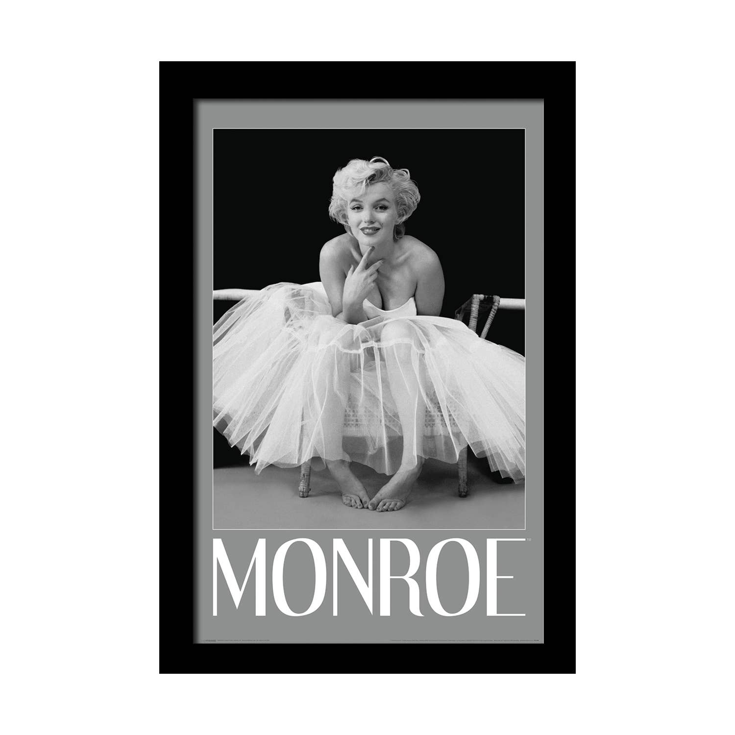 Marilyn Monroe - Ballerina Sil 11" x 17" Framed Print Wall Art 