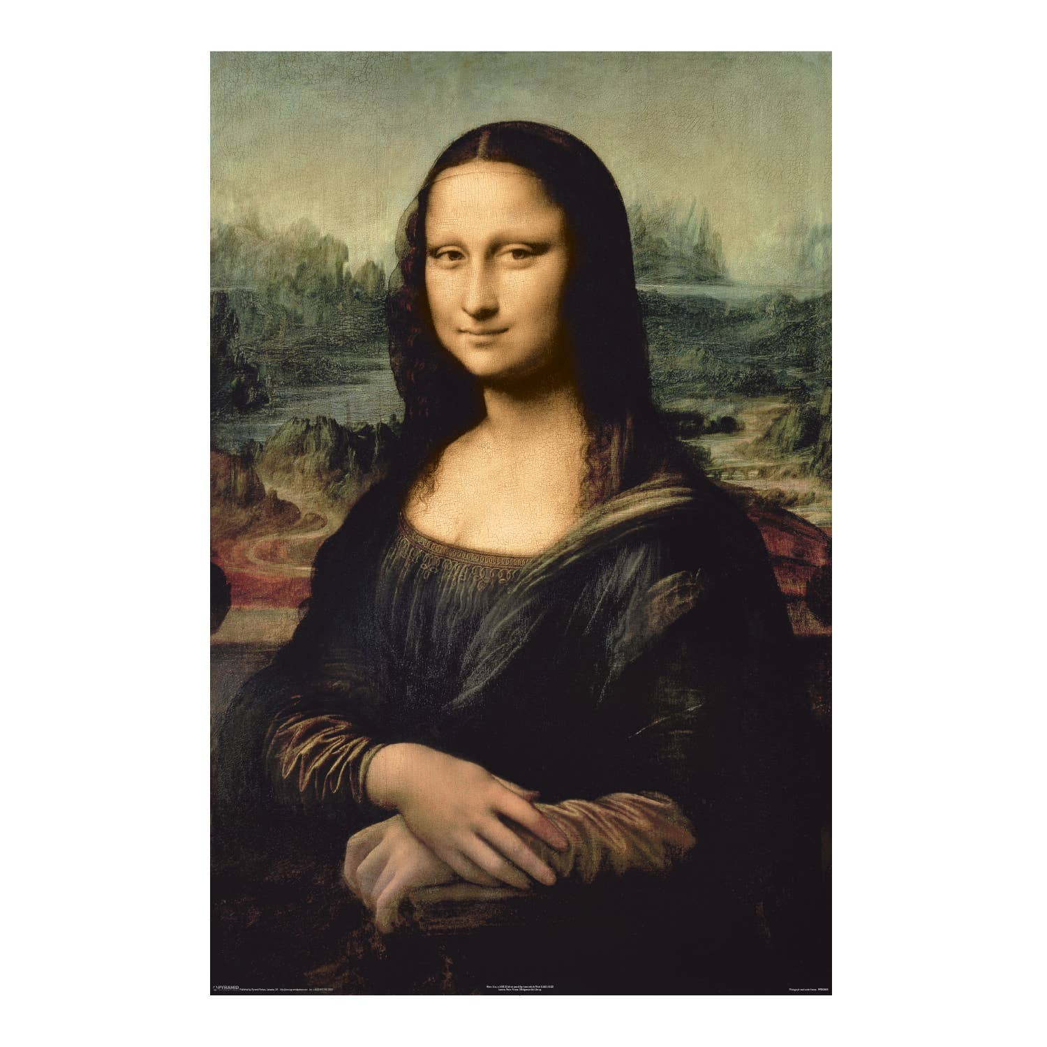 Leonardo DaVinci - Mona Lisa Wall Decor Art Print Poster 24" x 36"