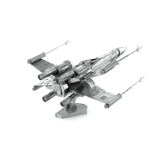 Star Wars Official 3D Metal Model Kit: 4in High Detail X-Wing Starfighter Rear Profile