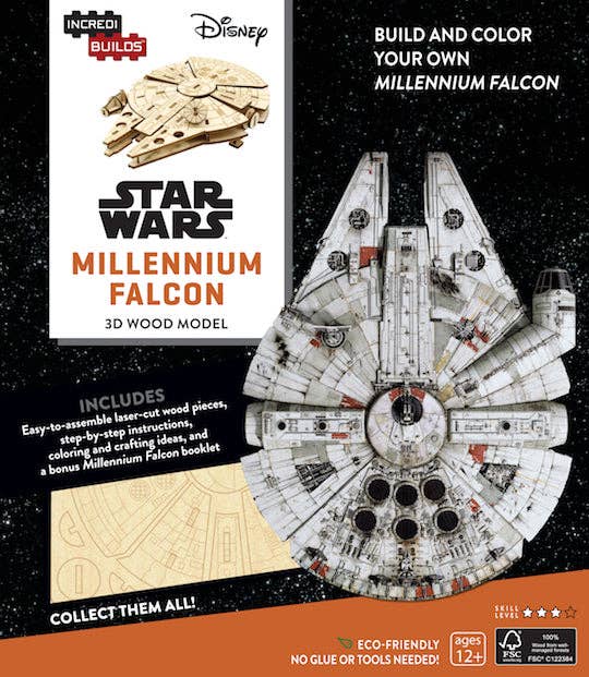 IncrediBuilds: Lucasfilm Star Wars: Millennium Falcon 3D Wood Model