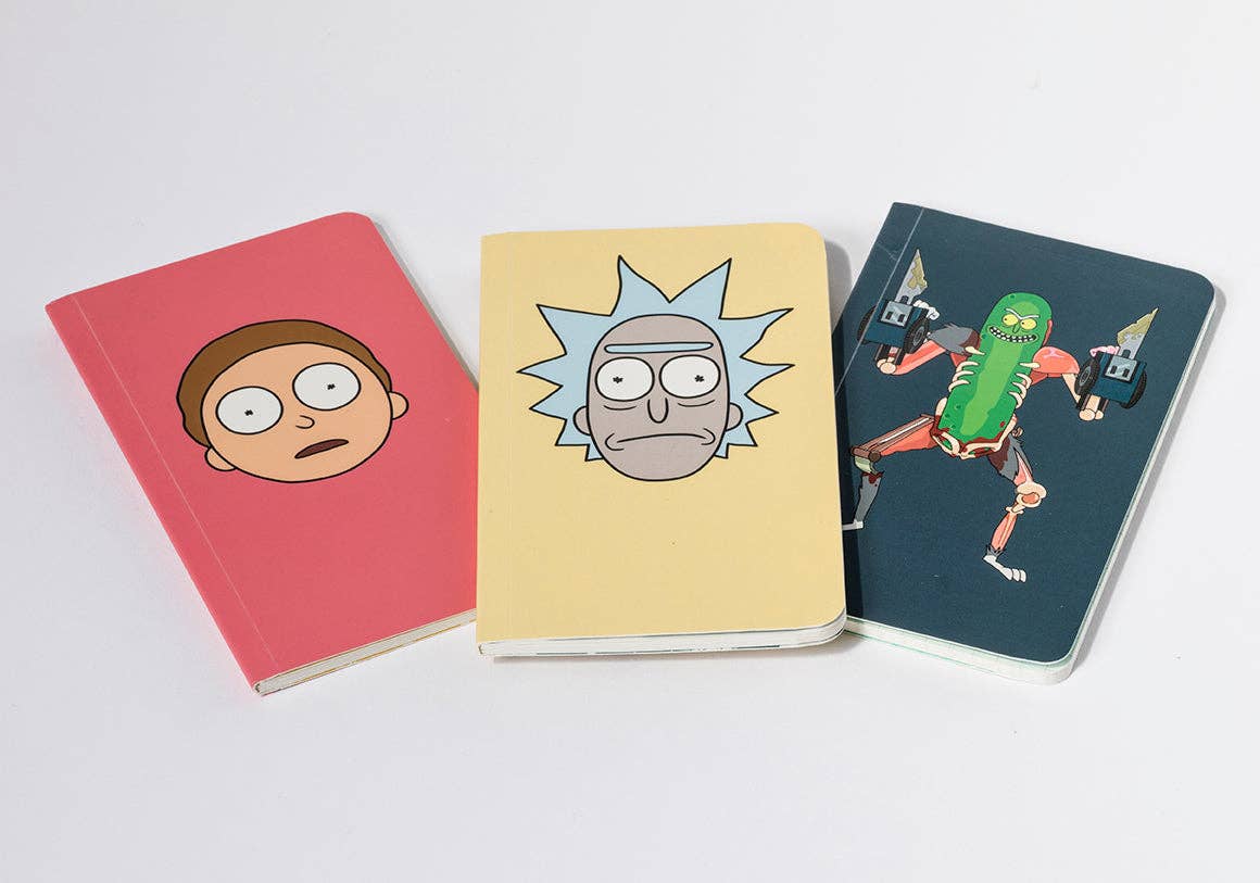 Rick and Morty: Pocket Notebook Collection (Set of 3)