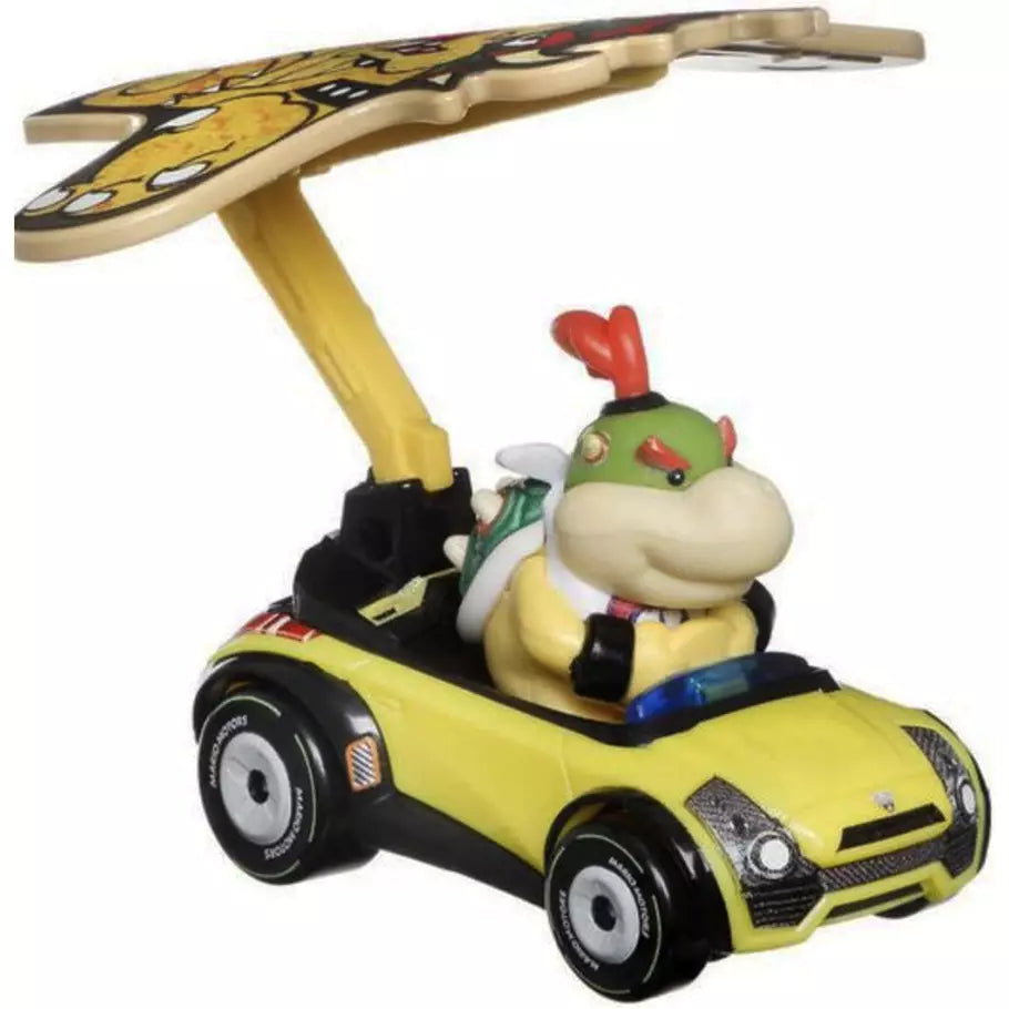 Bowser Junior in Mariokart Car on Display from the Nintendo Hotwheels Series