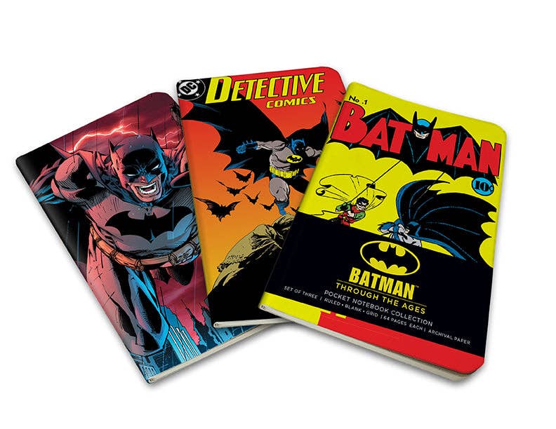 DC Comics: Batman Through the Ages Pocket Notebook Collection (Set of 3 books)