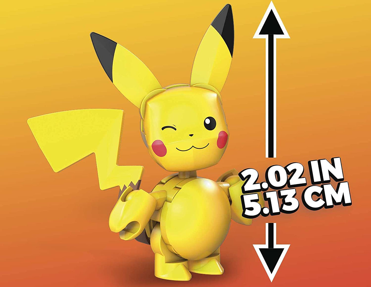 Pokemon Mega Construx: Pikachu: Evergreen Series Pokeball Figure: 16 pc.