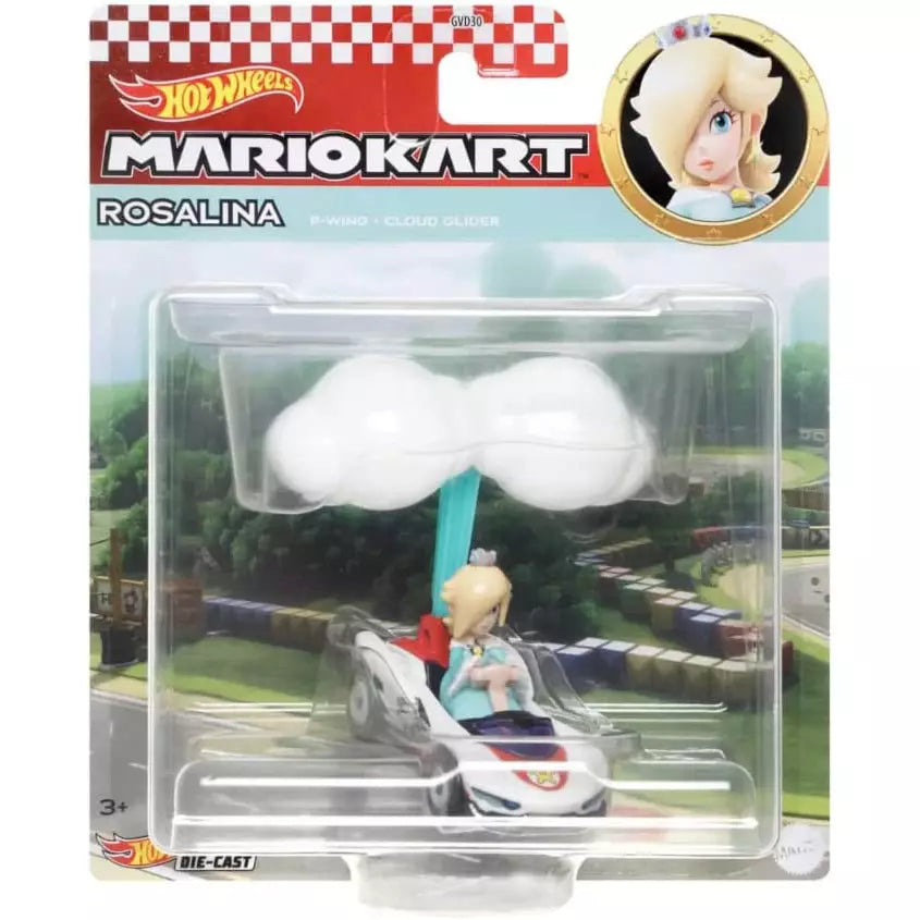 Rosalina in Mariokart from Nintendo Special Edition Hotwheels in the original Blister Pack