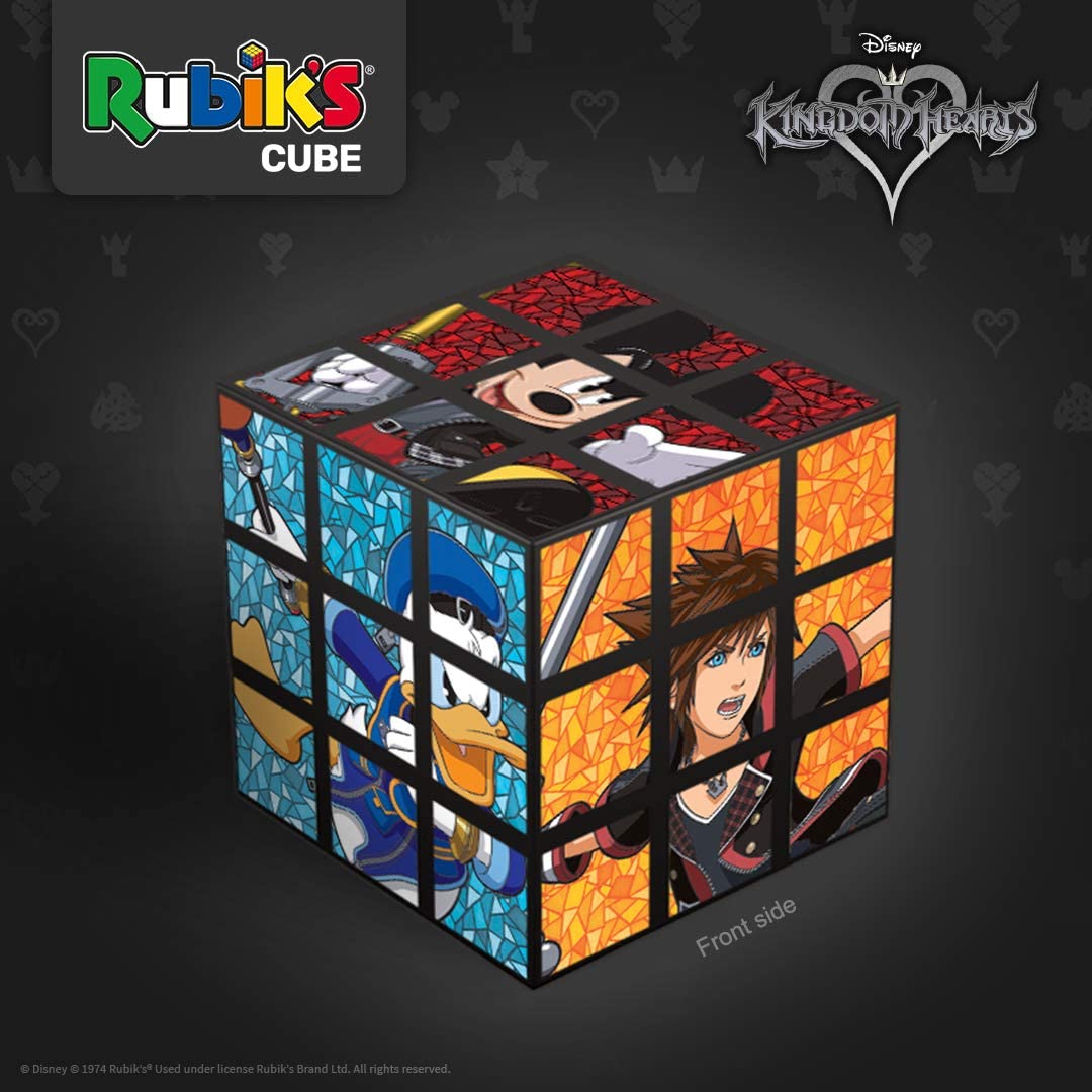 Rubiks Cube: Disney Official Kingdom Hearts Puzzle Game w/ Display Stand
