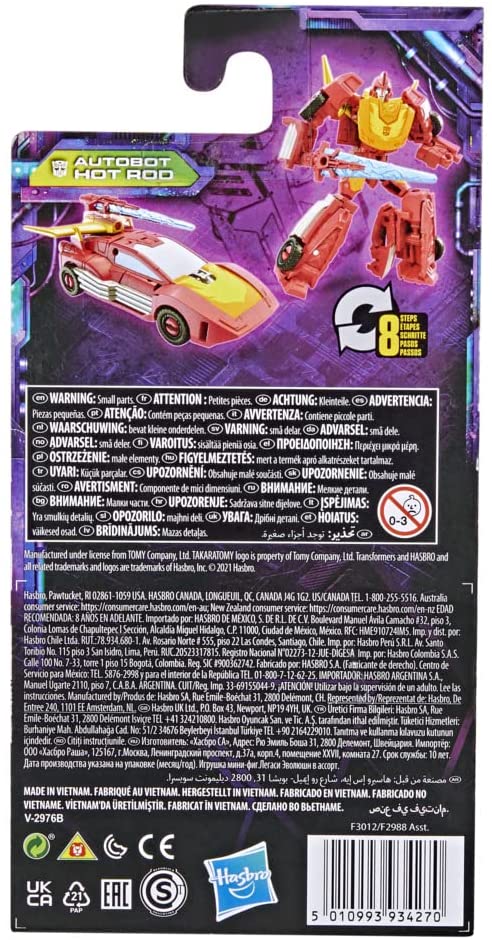 Transformers Generations Series: Legacy Core Class: Autobot Hot Rod 3.75" Action Figure