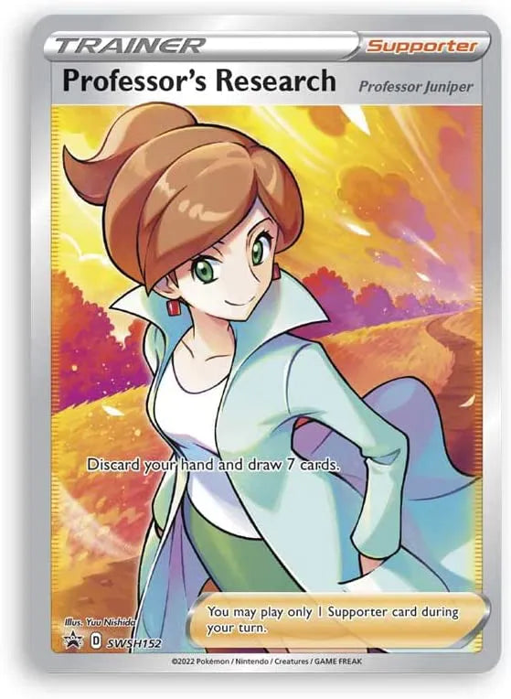Professor Junipers Professor's Research SWSH152 Promo Holographic Trading Card