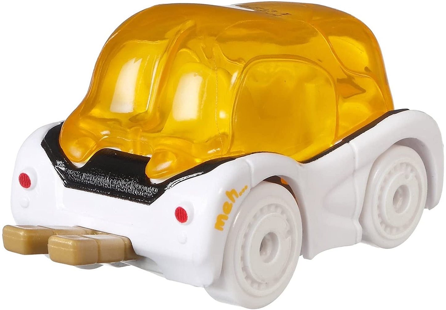 Hot Wheels Character Cars - Gudetama Egg Japanese Animation - Yellow & White - 1:64 Scale